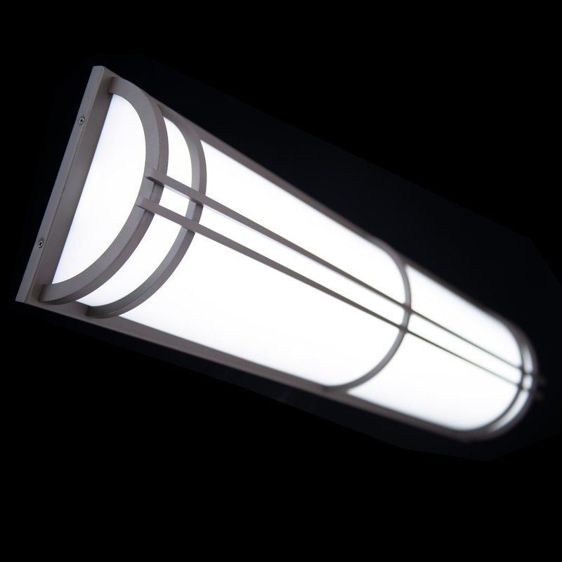 Skyscraper Outdoor Dimmable LED Flush Mount, Bronze, 2700K, 37" H x  9" W x 4.875" D