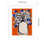 «Galya Lovely Flower Bouquet (orange Version)» par Treechild, impression sur bois encadrée-100159792-100159777