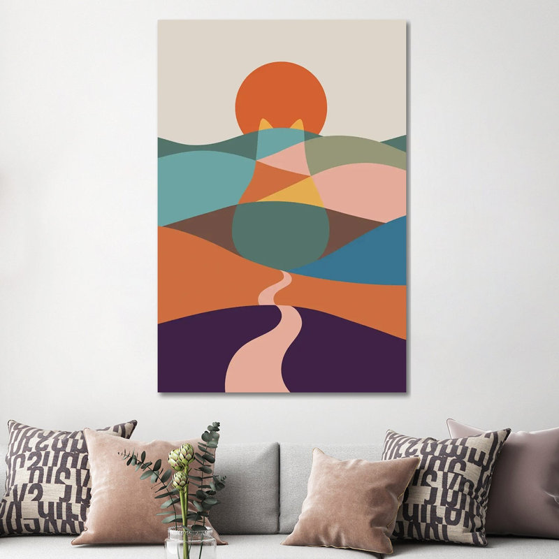 Cat Landscape LXV by Lim Heng Swee - Wrapped Canvas Print, 152.5 cm H x 101.5 cm W