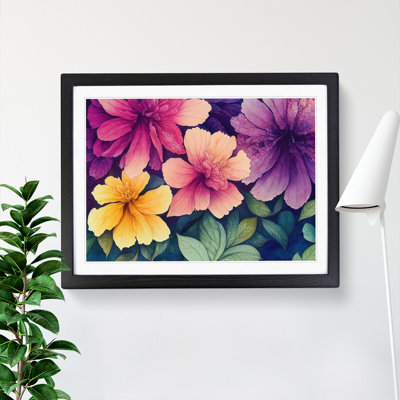 Watercolour Flowers - Single Picture Frame Print