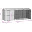 247cm Steel Floor Bird Cage