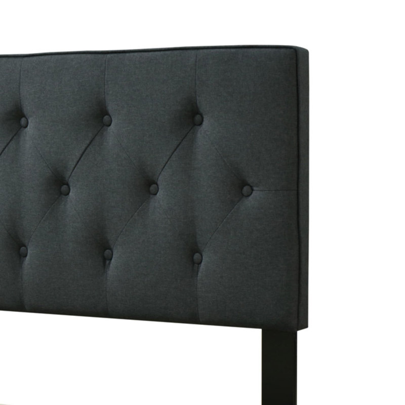 Lit capitonné en tissu Gulfasa avec USB, Très grand
