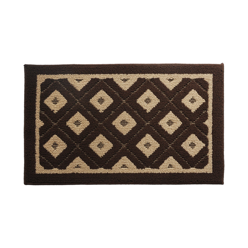 Geometric Indoor Rug, Rectangle 1'6" x 2'6"