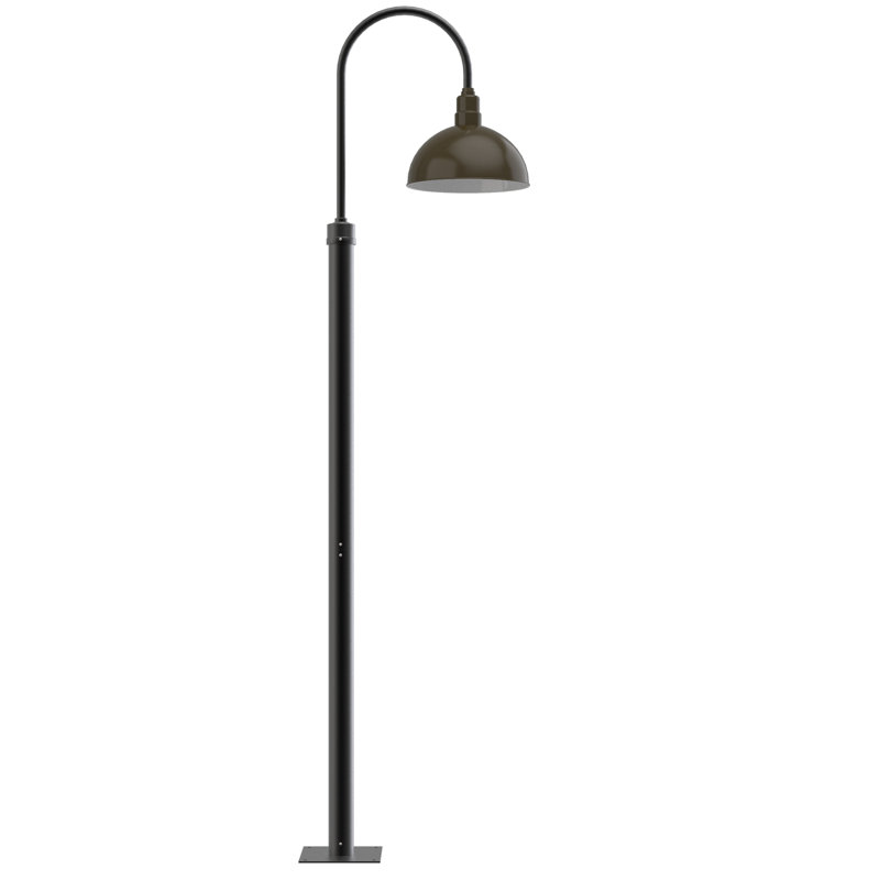 Lampe de poteau blackspot, H 132 po x l 14 po x P 21,5 po, Bronze acajou