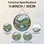 Panneau de vitrail 12 "H Mountain Stream-74134471