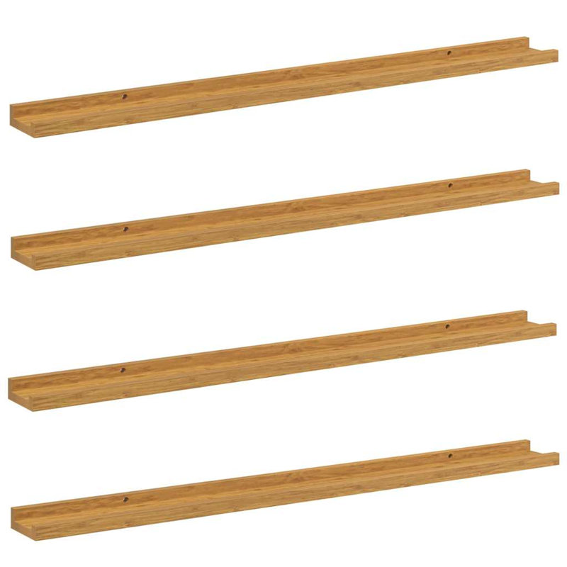 Floating Shelf, Beige, 3cm H x 100cm W x 9cm D