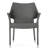 Mirage Grey PE Wicker Stacking Armchair,4Pcs