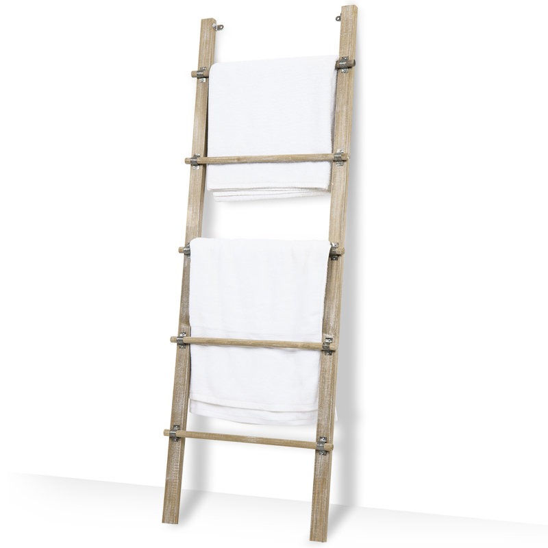 Solid Wood 5 ft Blanket Ladder