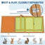Cage à lapin avec cage d'aération Rabbit Petite cage à poules avec 2 portes, cage à caille en bois pour l'extérieur