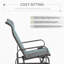 Élégante chaise longue coulissante avec support ergonomique et chaise berçante pour une détente en plein air