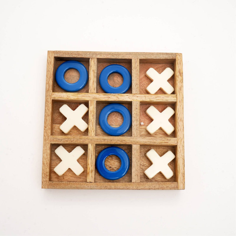 Tic-Tac-Toe Wood & Resin Board Game: A Timeless Classic With A Modern Twist