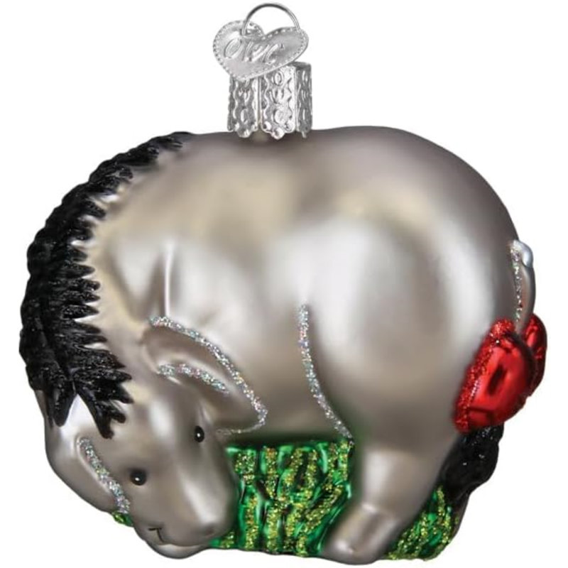 Old World Christmas Blown Glass Ornament for Christmas Tree, Eeyore