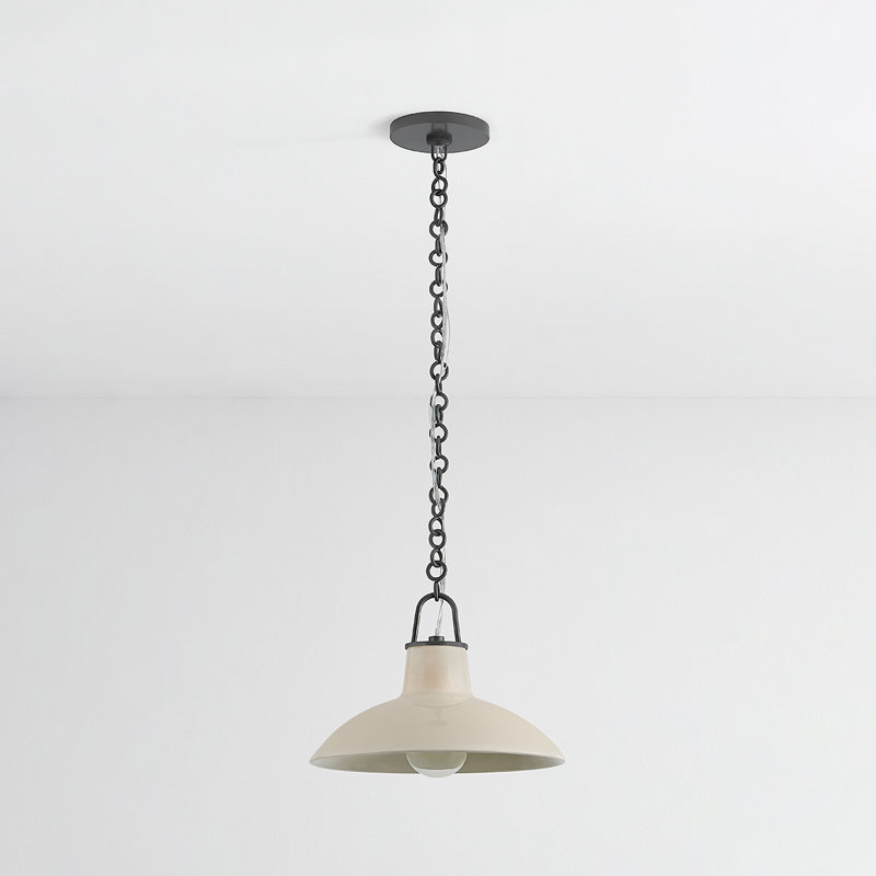 Luminaire suspendu POTTERSVILLE, Bronze, Tanné, H 10 po x l 12,5 po x P 12,5 po
