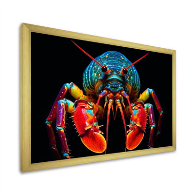 Modern Colorful Raimboo Mantis Shrimp II Framed On Canvas Print -  Highland Dunes, CA653BE61934402BBA48A3C3B5A2A946