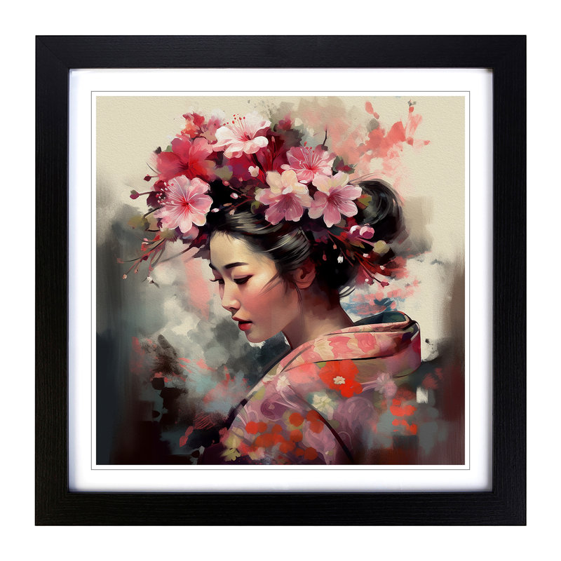 Single Picture Frame Print on Wood, Black