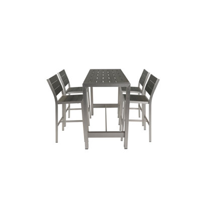 All Aluminum Gluewood Bar Counter Outdoor Bar Set Patio Bar Set