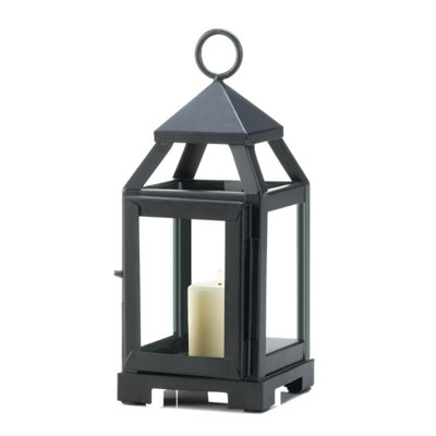 Mini-lanterne contemporaine noire