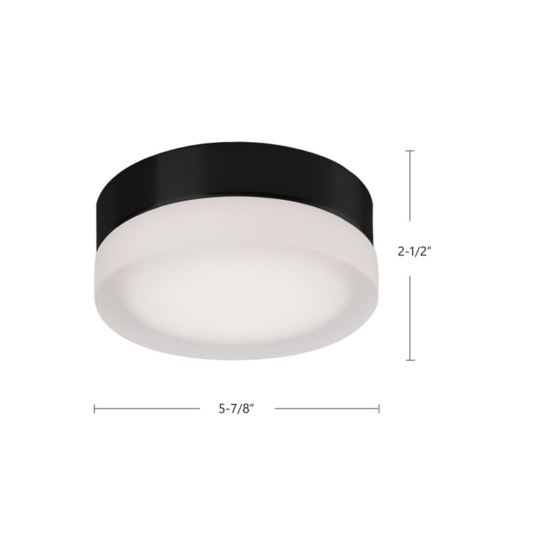 Bedford 1 - Light LED Flush Mount, Brushed Nickel/Frosted