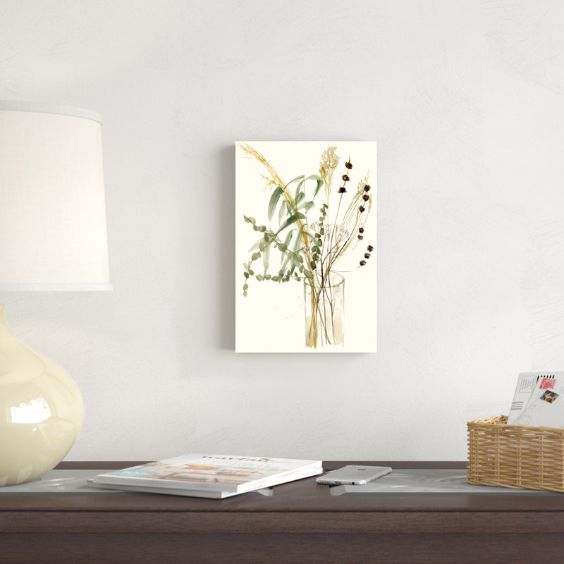 Composition in Vase I par Jennifer Goldberger - peinture sur toile tendue, H 12 po x l 8 po