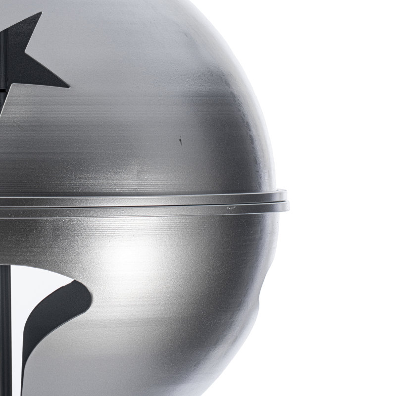Ornement en forme de cloche., Argent, H 18 po x l 18 po x P 18 po