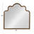 Ava Wavy Scalloped Arched Metal Framed Wall Mirror