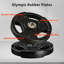 Olympic Weight Plates 11.25kg Set, 2" Rubber Coated Barbell Plates for Strength Training & Gym Use