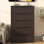 Commode verticale à 5 tiroirs: armoire de rangement compacte pour la chambre à coucher et le salon