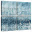 Pluie abstraite III bleu argent