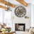Wall Clock 24" Round Oversized for Living Room decor with Real Moving Gears America Collection-73808852