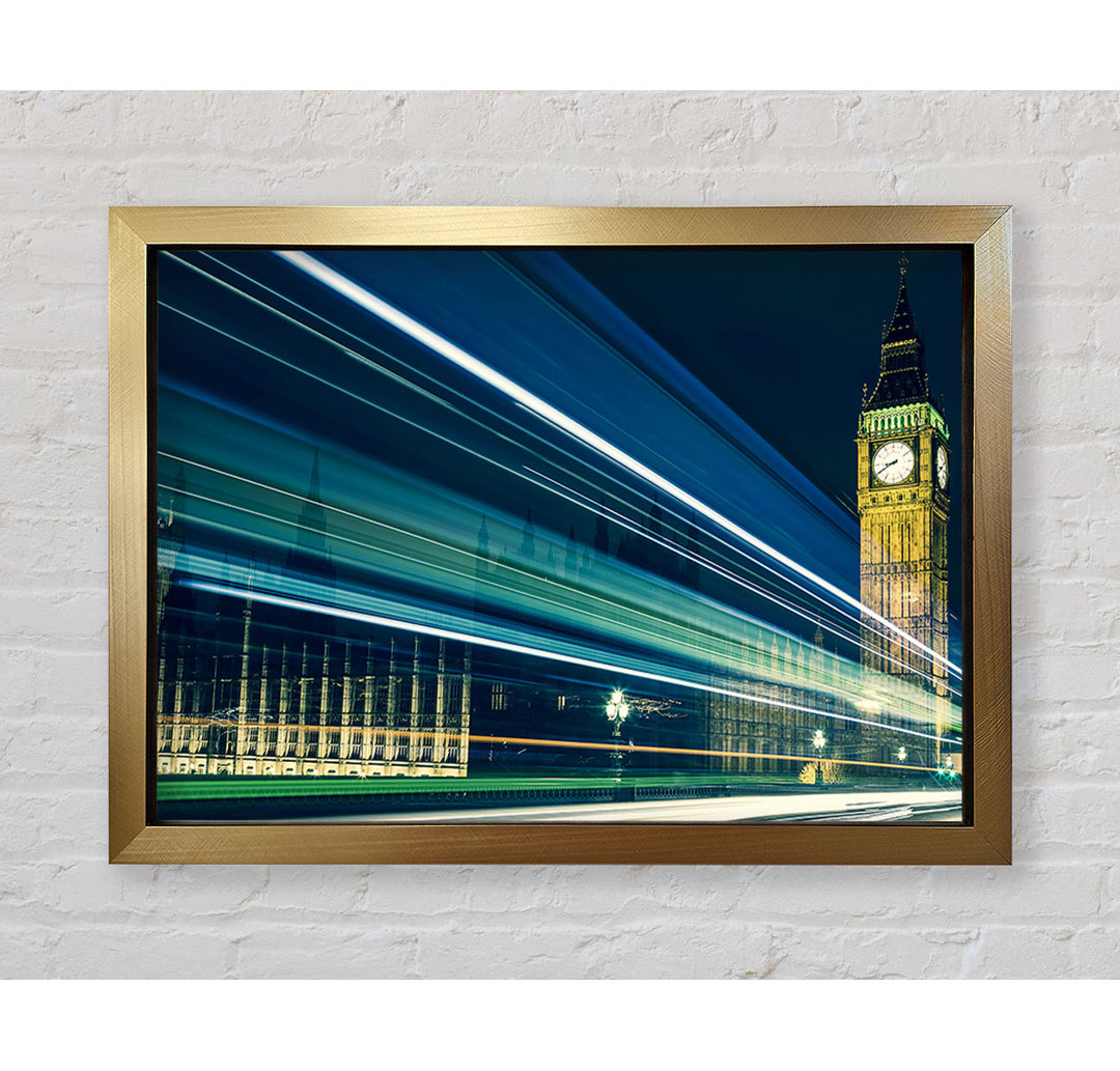 Big Ben Speed Of Light 6 - Einzelne Bilderrahmen Kunstdrucke