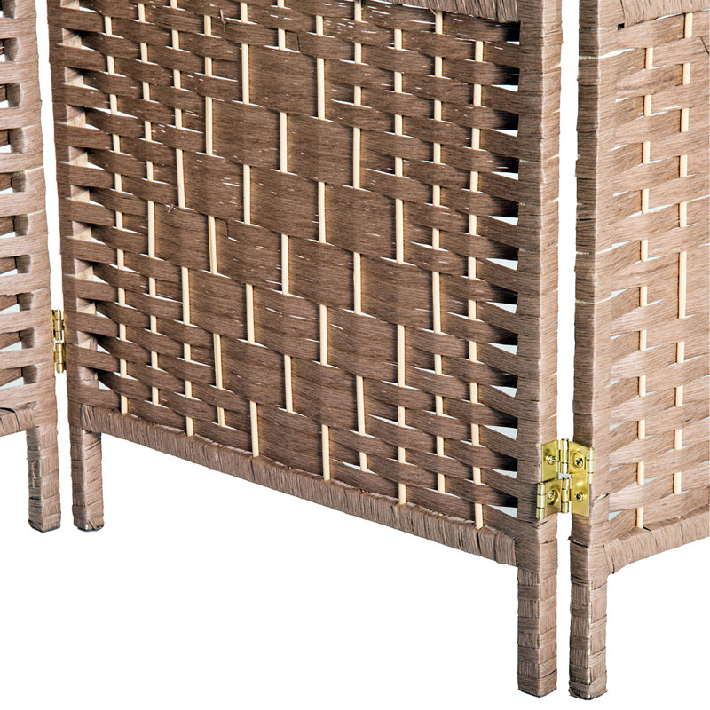 Cloison d'intimité à 3 panneaux Natural Weave. 6 pi de hauteur Ajoute de l'élégance. Charnière pratique pliable pour écran de séparation de pièce pratique - tissage. Un look élégant. Panneaux à charnière. Espace