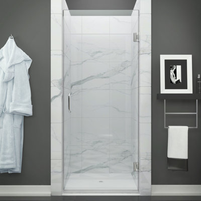 Fellow Series 70" Hinged Frameless Shower Door