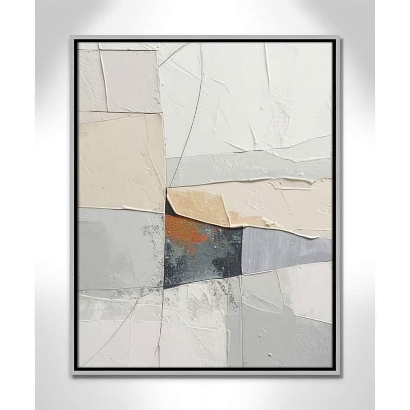 «Plastering I Print» par Alonza Saunders, Toile avec cadre, Silver Floater, 23.5'' W x 29.5'' H