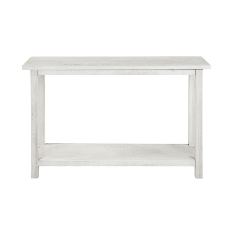 Console de canapé en bois, blanc, White