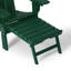 Outdoor Folding Adjustable Adirondack Chair With Hideaway Ottoman & Round Side Table-1283434924