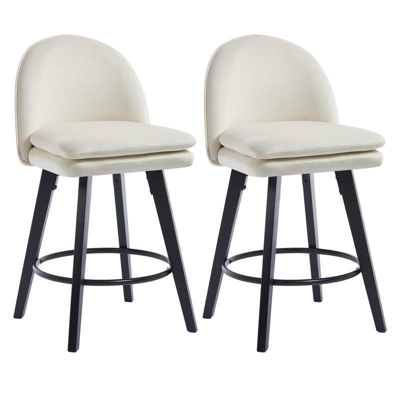 26'' Swivel Counter & Bar Stool, Beige