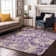 Premium Machine Washable Cerrito AMF551 Purple Rug