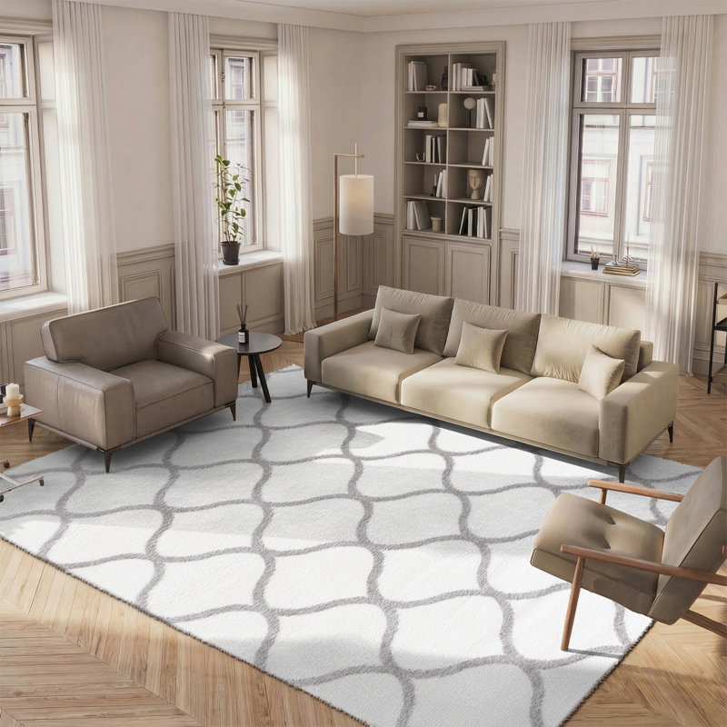 Tahoe Shag Performance Geometric Rug, Rectangle 8' x 10'