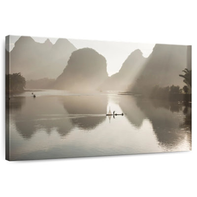 Ravi Li River Mountain Scene