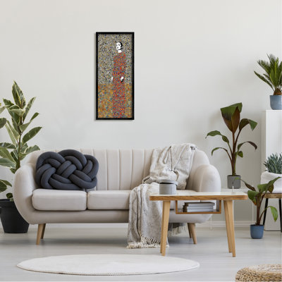 «Woman Nouveau Collage», impression encadrée sur bois