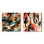 Cortlen - Ensemble de 2 collages carrés abstraits-101846947-101846949