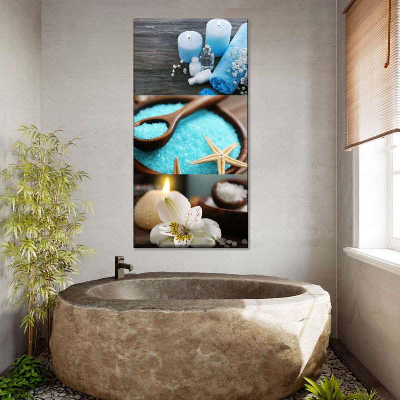 Impression sur toile Spa Elements, H 36 po x l 18 po x P 1,25 po