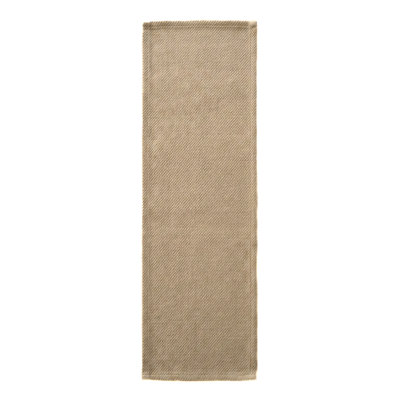 Chemin de table intérieur chaud beige tissé à la dérive 14 x 72 po