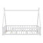 Lit simple pour enfants, lit en forme de tente, lit Montessori avec lattes et rails de clôture, structure de lit en bois-1435808969