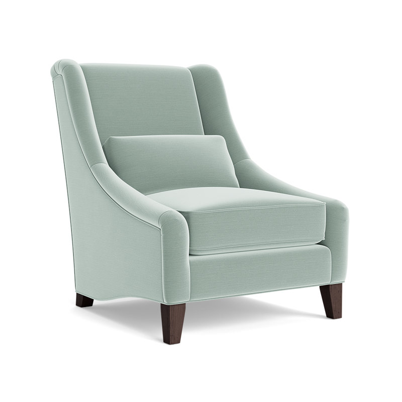 Fauteuil Adriana, Coton bleu ciel