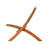 Gowers Patio Sense Sava Indoor Outdoor Folding Chair, Wicker ,Low Slung, Solid Acacia Wood - Tan Webbing