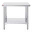 Table de préparation en acier inoxydable, 35 x 24 x 31 pouces, capacité de charge de 700 lb-726830424