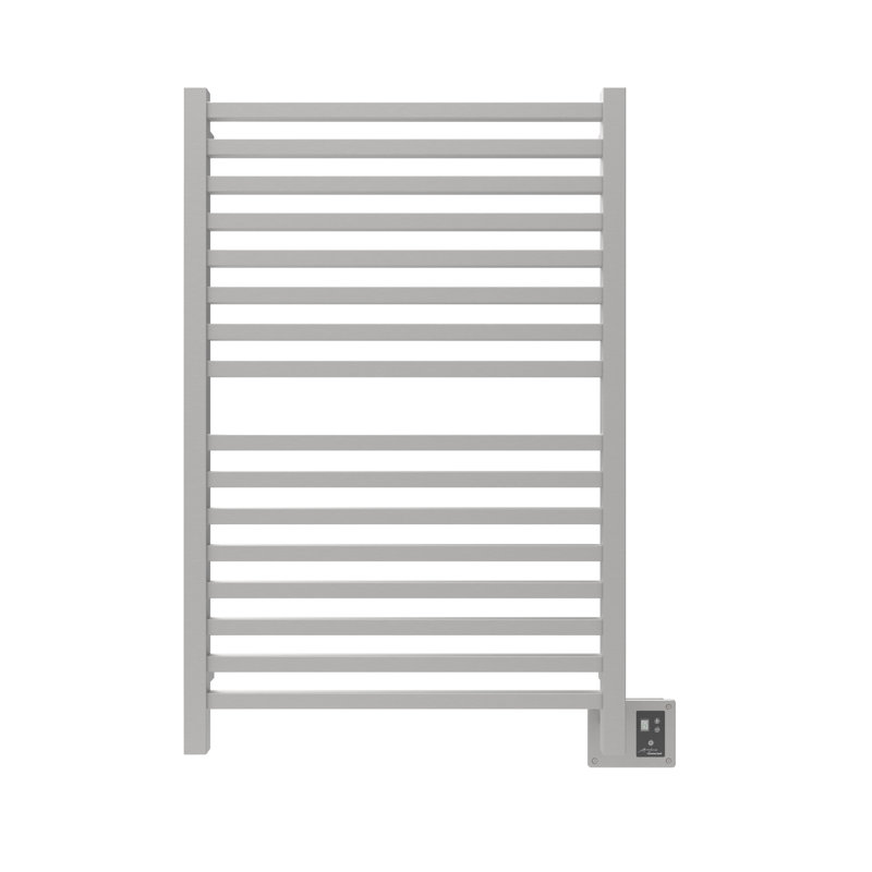 Chauffe-serviettes électrique à double usage mural Quadro, Brossé