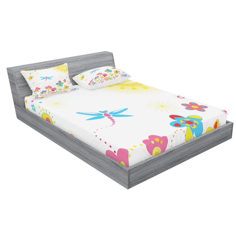 Microfiber Sheet Set, Full Sheet Set with Fitted Sheet and 2 Pillowcases
