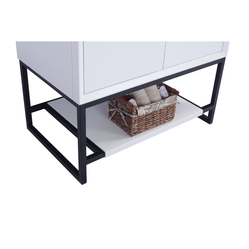 Ensemble de meuble-lavabo simple 36 po Riey, LXDV1126, Blanc